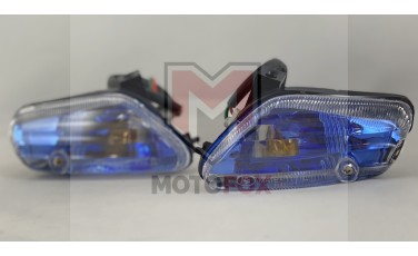 Σετ μπροστά φλας Yamaha Crypton 105 μπλε 2