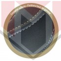 (MMT A050 187140) ΚΑΛΥΜΜΑ ΤΙΜΟΝΙΟΥ ΑΥΤΟΚΙΝΗΤΟΥ ΔΕΡΜΑΤΙΝΟ ΜΑΥΡΟ ΔΙΑΜΕΤΡΟ 36.5-38CM