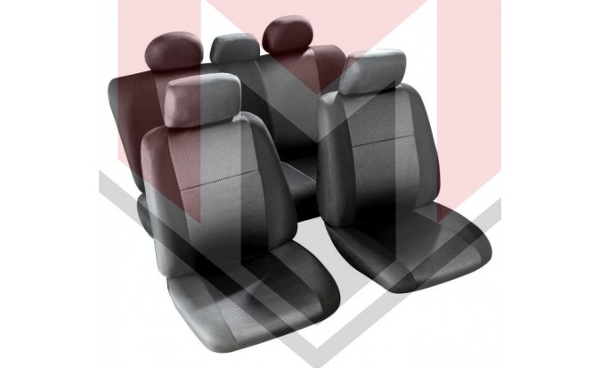 Κάλυμμα Σαλονιού Αυτοκινήτου (κομπλε Σετ μπροστά/πίσω) Χρώμα μαύρο/γκρι (MMT A048 223220)