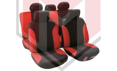 Κάλυμμα Σαλονιού Αυτοκινήτου (κομπλε Σετ μπροστά/πίσω) Χρώμα μαύρο/κόκκινο ( MMT A048 191300)
