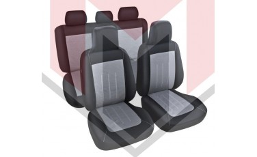 Κάλυμμα Σαλονιού Αυτοκινήτου (κομπλε Σετ μπροστά/πίσω) Χρώμα μαύρο/γκρι (MMT A048 231450)