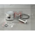 ΠΙΣΤΟΝΙ LIFAN 110cc 52,4mm 13mm ΠΥΡΡΟ ΚΟΜΠΛΕ με ΕΛΑΤΗΡΙΑ 1P52FMH