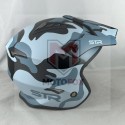 Ανοιχτό Κράνος JET STR S1-BLOX CAMOUFLAGE CAMO MAT ΜΑΥΡΟ ΜΠΛΕ ΜΕ ΓΕΙΣΟ και ΕΣΩΤΕΡΙΚΗ ΦΙΜΕ ΖΕΛΑΤΙΝΑ ΗΛΙΟΥ