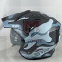 Ανοιχτό Κράνος JET STR S1-BLOX CAMOUFLAGE CAMO MAT ΜΑΥΡΟ ΜΠΛΕ ΜΕ ΓΕΙΣΟ και ΕΣΩΤΕΡΙΚΗ ΦΙΜΕ ΖΕΛΑΤΙΝΑ ΗΛΙΟΥ