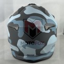 Ανοιχτό Κράνος JET STR S1-BLOX CAMOUFLAGE CAMO MAT ΜΑΥΡΟ ΜΠΛΕ ΜΕ ΓΕΙΣΟ και ΕΣΩΤΕΡΙΚΗ ΦΙΜΕ ΖΕΛΑΤΙΝΑ ΗΛΙΟΥ