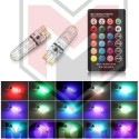 Ψείρες LED RGB με τηλεκοντρόλ για επιλογή χρωμάτων