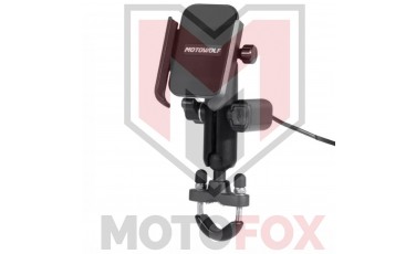 Βάση Κινητού moto MOTOWOLF με βραχίονα και δύο βάσεις για ΚΑΘΡΕΠΤΗ ή ΤΙΜΟΝΙ