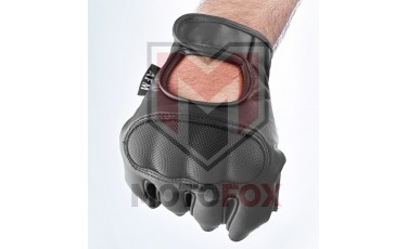 Γάντια Μηχανής με Προστατευτικά, Κομμένα Δάχτυλα Δερματινα
