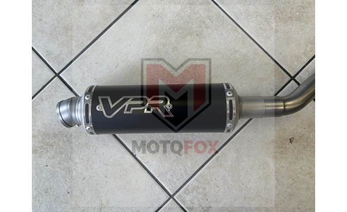 Εξάτμιση VPR SYM VF 125 ROUND S BLACK + LAMDA SENSOR EURO 5