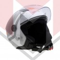 ΚΡΑΝΟΣ ZEN ZN-700 GEMINI ΑΝΟΙΚΤΟ (ECE R22.06) ΑΣΠΡΟ - ΓΚΡΙ - ΠΟΡΤΟΚΑΛΙ
