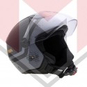 ΚΡΑΝΟΣ ZEN ZN-700 GEMINI ΑΝΟΙΚΤΟ (ECE R22.06) ΜΑΥΡΟ - ΓΚΡΙ - ΠΟΡΤΟΚΑΛΙ MAT