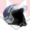 ΚΡΑΝΟΣ ZEN ZN-700 GEMINI ΑΝΟΙΚΤΟ (ECE R22.06) ΜΠΛΕ - ΑΣΠΡΟ MAT