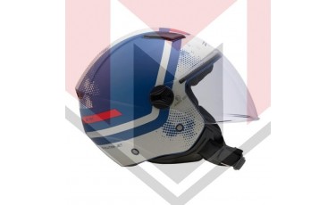 ΚΡΑΝΟΣ ZEN ZN-700 GEMINI ΑΝΟΙΚΤΟ (ECE R22.06) ΜΠΛΕ - ΑΣΠΡΟ MAT 2