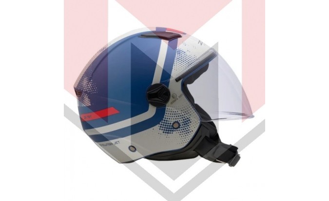 ΚΡΑΝΟΣ ZEN ZN-700 GEMINI ΑΝΟΙΚΤΟ (ECE R22.06) ΜΠΛΕ - ΑΣΠΡΟ MAT