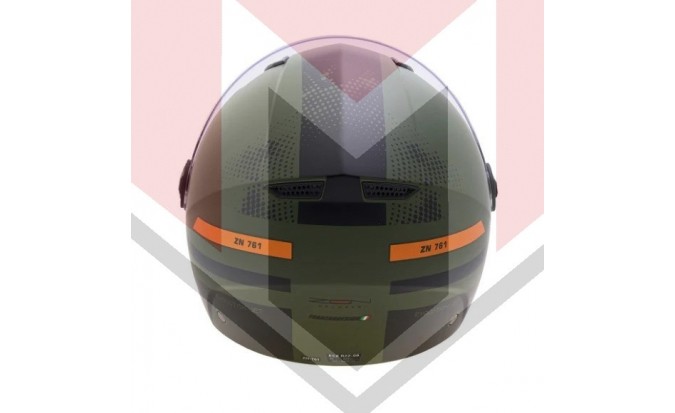 ΚΡΑΝΟΣ ZEN ZN-700 GEMINI ΑΝΟΙΚΤΟ (ECE R22.06) ΠΡΑΣΙΝΟ - ΜΑΥΡΟ MAT