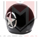 STR Κράνος Ανοιχτό RETRO STAR ΜΑΥΡΟ