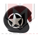 STR Κράνος Ανοιχτό RETRO STAR ΜΑΥΡΟ