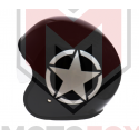 STR Κράνος Ανοιχτό RETRO STAR ΜΑΥΡΟ