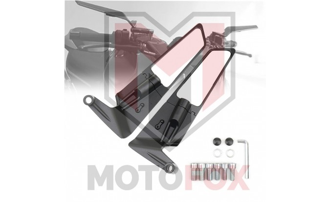 ΣΕΤ WING UNIVERSAL MIRRORS ΜΑΥΡΟΙ