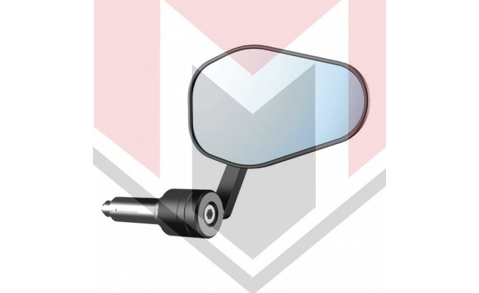 ΚΑΘΡΕΠΤΗΣ ΜΟΝΟΣ ΑΝΤΙΒΑΡΟΥ Shield Bar End Mirror OX510 OXFORD