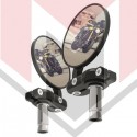 ΚΑΘΡΕΠΤΗΣ ΜΟΝΟΣ ΑΝΤΙΒΑΡΟΥ BarEnd Mirrors - Black OX577 OXFORD