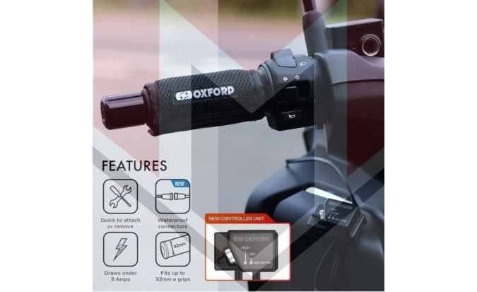 ΧΕΙΡΟΛΑΒΕΣ ΘΕΡΜΑΙΝΟΜΕΝΕΣ Premium Heated Over-Grips EL694 OXFORD