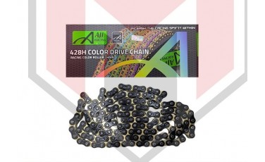 ΑΛΥΣΙΔΑ 428H-132Δ ΕΝΙΣΧΥΜΕΝΗ ΜΑΥΡΗ-ΧΡΥΣΗ AJI RACING 2