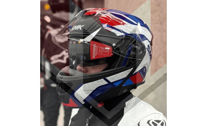 Σπαστό Κράνος 4XL Flip-up HELMET SMK GULLWING NAVIGATOR colour blue/red/white, size 4XL, SMK0116/24/GL513/4XL