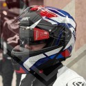 Σπαστό Κράνος 4XL Flip-up HELMET SMK GULLWING NAVIGATOR colour blue/red/white, size 4XL, SMK0116/24/GL513/4XL