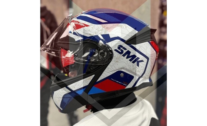 Σπαστό Κράνος 4XL Flip-up HELMET SMK GULLWING NAVIGATOR colour blue/red/white, size 4XL, SMK0116/24/GL513/4XL