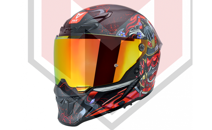 ΚΡΑΝΟΣ XVX FF VADER RS-400 ΜΑΤ ARMOUR RED