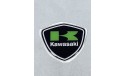 Αυτοκόλλητο Σήμα Kawasaki μαύρο-πράσινο 4Χ5