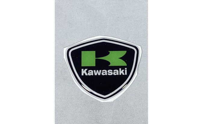 Αυτοκόλλητο Σήμα Kawasaki μαύρο-πράσινο 4Χ5