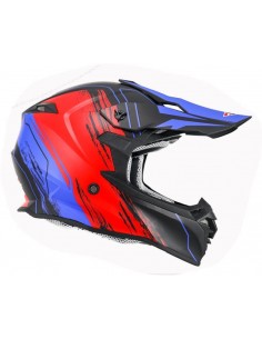 ΚΡΑΝΟΣ FSD 617 ENDURO CROSS  ΜΑΤ ΜΑΥΡΟ ΚΟΚΚΙΝΟ ΜΠΛΕ