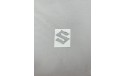 Αυτοκόλλητο σήμα Suzuki ασημί κρυσταλλοποιημένο 4.5Χ4.5