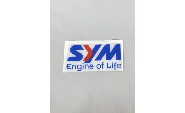 Αυτοκόλλητο σήμα SYM κρυσταλλοποιημένο 5Χ10