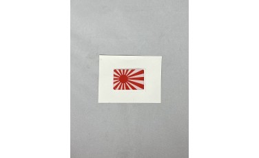 Αυτοκόλλητο σημαία Ιαπωνίας - Japan κρυσταλλοποιημένο 2.5Χ4