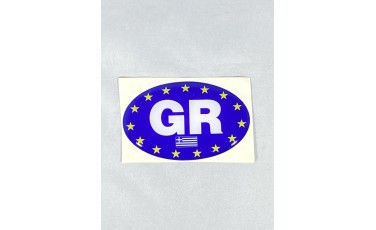Αυτοκόλλητο GR Ευρωπαϊκή ένωση κρυσταλλοποιημένο 5Χ8
