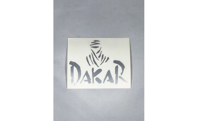Αυτοκόλλητο Dakar πορτοκαλί ανάγλυφο 7Χ9