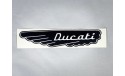 Αυτοκόλλητο Ducati wings ανάγλυφο 4Χ7.5