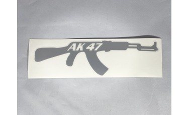 Αυτοκόλλητο AK 47 ανάγλυφο 9Χ30