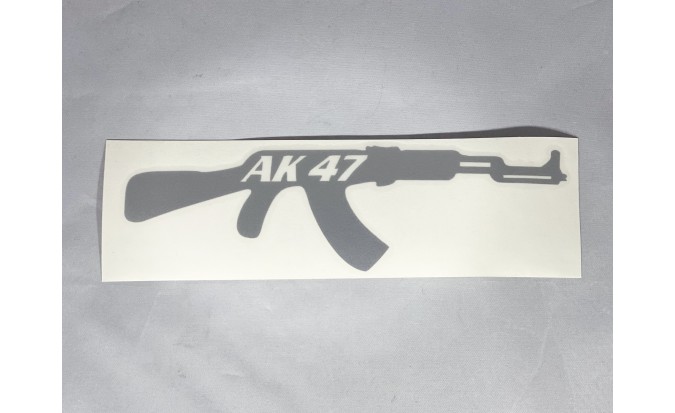 Αυτοκόλλητο AK 47 ανάγλυφο 3.5 Χ 11