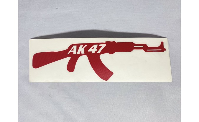 Αυτοκόλλητο AK 47 ανάγλυφο 3.5 Χ 11