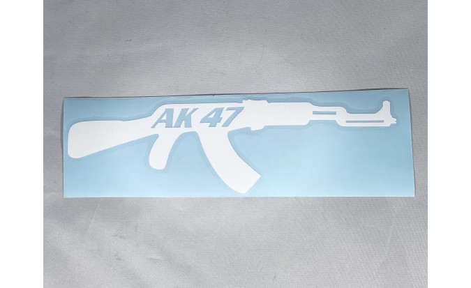 Αυτοκόλλητο AK 47 ανάγλυφο 3.5 Χ 11