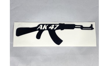 Αυτοκόλλητο AK 47 ανάγλυφο 6 Χ 19 2