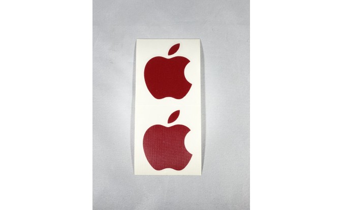 Αυτοκόλλητο Apple ανάγλυφο 5Χ6
