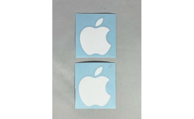 Αυτοκόλλητο Apple ανάγλυφο 5Χ6
