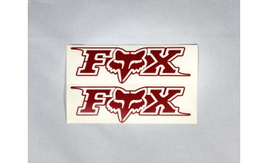 Αυτοκόλλητο Fox ανάγλυφο 3.5 Χ 11 2