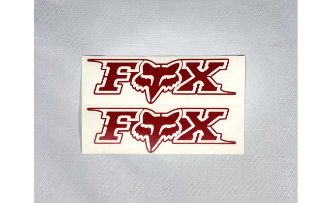 Αυτοκόλλητο Fox ανάγλυφο 3.5 Χ 11