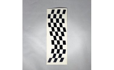 Αυτοκόλλητο σημαία Racing ανάγλυφο 6.5 Χ 19 2